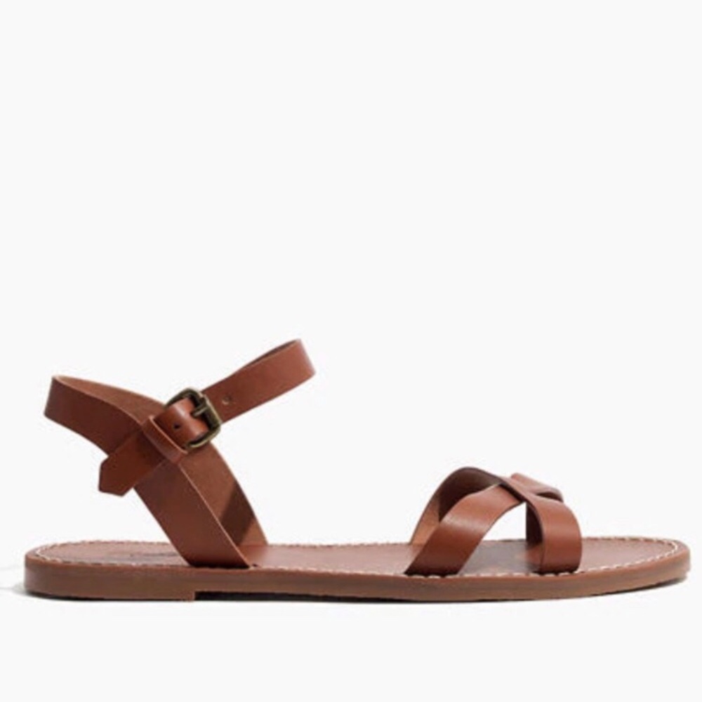 Madewell Crisscross Boardwalk Sandal Size 7